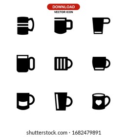mug icon or logo isolated sign symbol vector illustration - Collection of high quality black style vector icons

