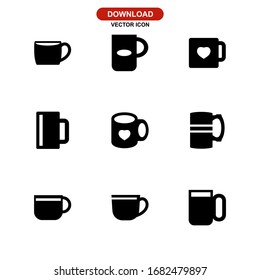mug icon or logo isolated sign symbol vector illustration - Collection of high quality black style vector icons
