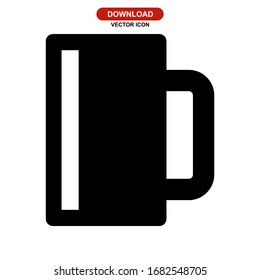 mug icon or logo isolated sign symbol vector illustration - high quality black style vector icons
