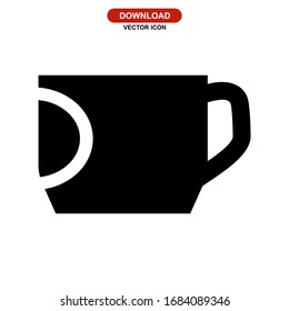 mug icon or logo isolated sign symbol vector illustration - high quality black style vector icon
