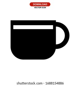 mug icon or logo isolated sign symbol vector illustration - high quality black style vector icons
