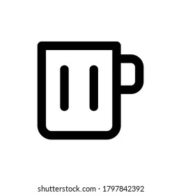 mug icon or logo isolated sign symbol vector illustration - high quality black style vector icons
