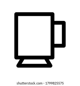 mug icon or logo isolated sign symbol vector illustration - high quality black style vector icons
