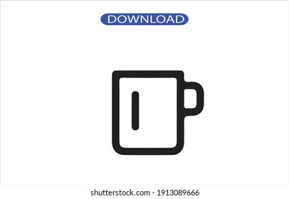 mug icon or logo isolated sign symbol vector illustration - high quality black style vector icons.