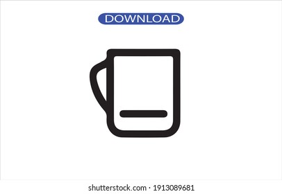 mug icon or logo isolated sign symbol vector illustration - high quality black style vector icons.