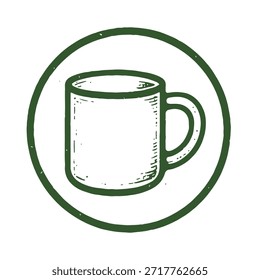 mug icon logo seal vector on white background
Vector stamp icon