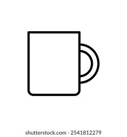 Icono de taza Vector de contorno para Web ui