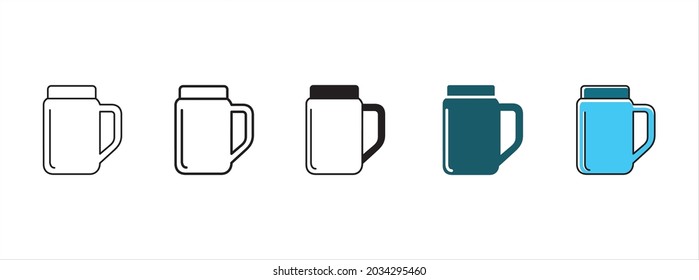 Symbol-Set umarmen. Umarmung mit Deckel, Vektorsymbol