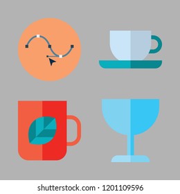 mug icon set. vector set about vector, tea cup and cup icons set.