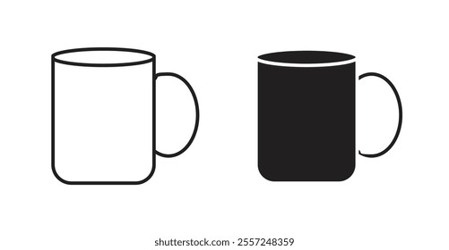 Mug Icon set. vector illustration set
