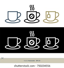 Mug Icon Set Vector Logo Template Illustration Design. Vector EPS 10.