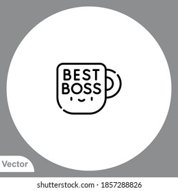Mug icon sign vector,Symbol, logo illustration for web and mobile