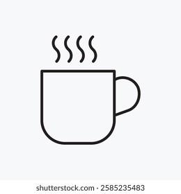 Mug icon. simple vector icon