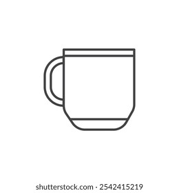 Icono de taza Marca de símbolo en estilo relleno