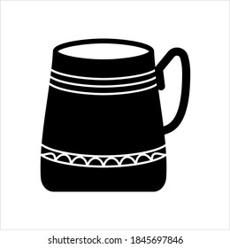 Mug Icon, Tea, Coffee, Milk Mug Icon Vector Art Illustration