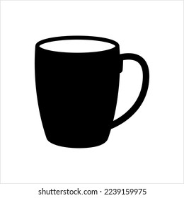 Mug Icon, Tea, Coffee, Milk Mug Icon Vector Art Illustration