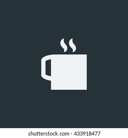 Mug icon in trendy flat style background, image jpg, vector eps, flat web, material icon, UI illustration