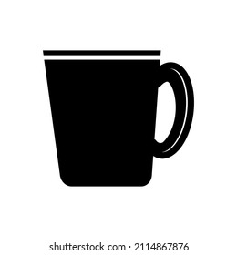 Mug-Symbol in trendiger Vektordesign-Illustration