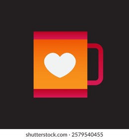 Mug Icon Valentine's Gradient Color