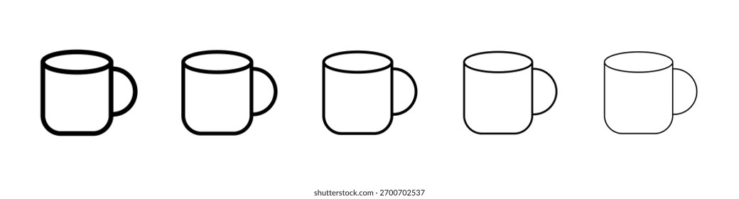 Ícone de caneca Ilustração de arte vetorial