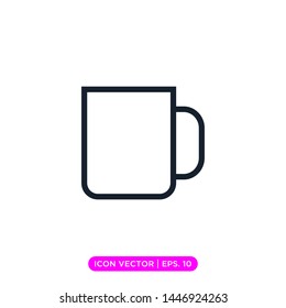 mug icon vector design template
