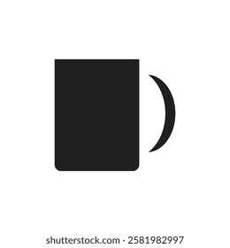 Mug icon Vector flat thin line illustration