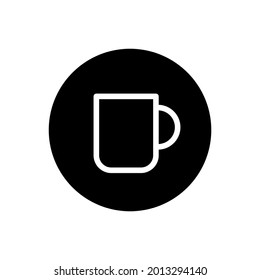 Mug icon vector glyph rounded style