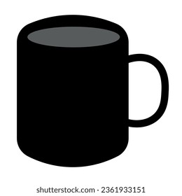 mug icon vector illustration. isolated on white background.