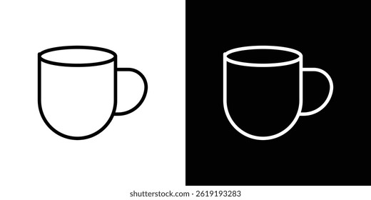 Mug icon. vector illustration, pictogram isolated. editable