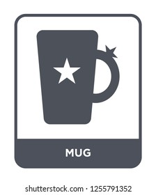 mug icon vector on white background, mug trendy filled icons from Kitchen collection, mug simple element illustration