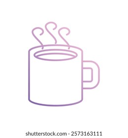 Mug icon vector stock illustration