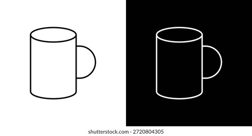 Ícones caneca design gráfico símbolos vetoriais. ícone Eps10.