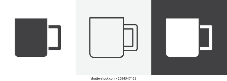 Mug icons graphics pack vectors.