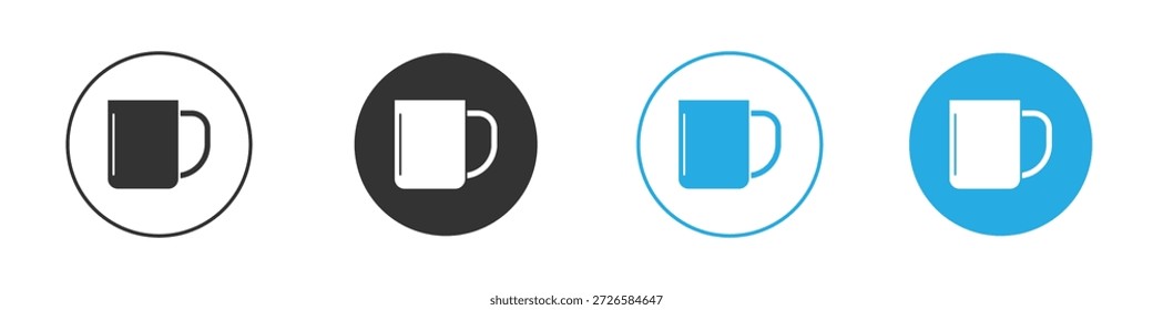 Ícones de caneca, para conceito móvel e web design. ilustração vetorial. EPS10