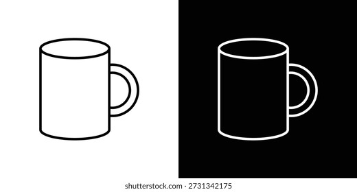 Caneca ícones Coleção de elementos simples.