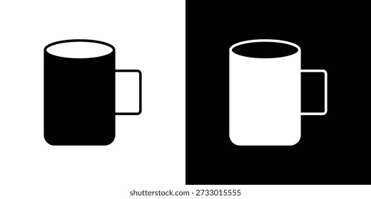 Becher-Symbole Symbol für Web und mobile gefüllte Vektor einzeln