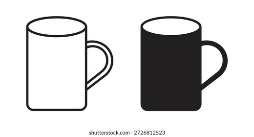 Coleção de vetores de ícones Mug para designs de web.