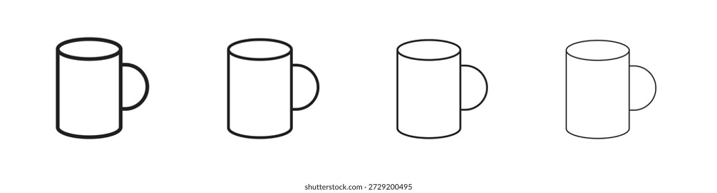 Mug icons Vector Logo Template Illustration Designs. Vector EPS 10.