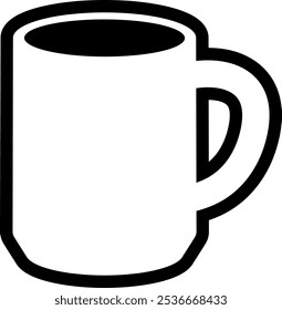 A mug isolated vector icon