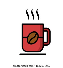 mug - kitchen utensils icon vector design template