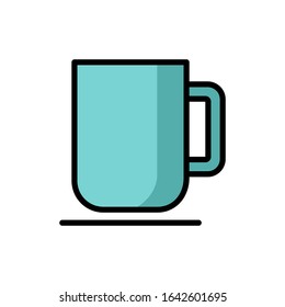 mug - kitchen utensils icon vector design template