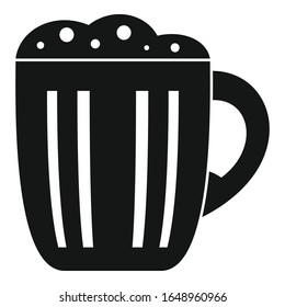 Mug kvass icon. Simple illustration of mug kvass vector icon for web design isolated on white background