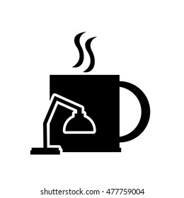 mug and lamp icon