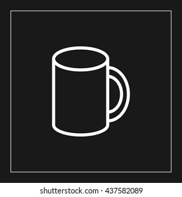 mug line icon
