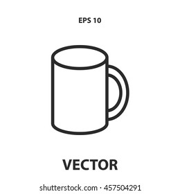 mug line icon
