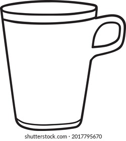 ilustración vectorial de línea de lodo aislada en fondo blanco