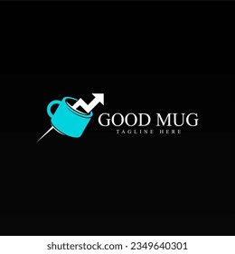 Mug logo design template. Drink logo concept. Cup logo template