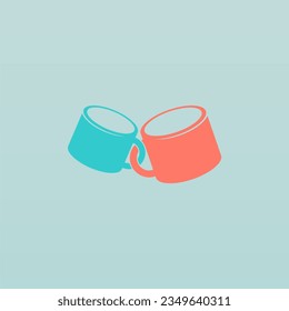 Mug logo design template. Drink logo concept. Cup logo template