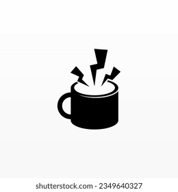 Mug logo design template. Drink logo concept. Cup logo template