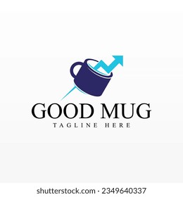 Mug logo design template. Drink logo concept. Cup logo template